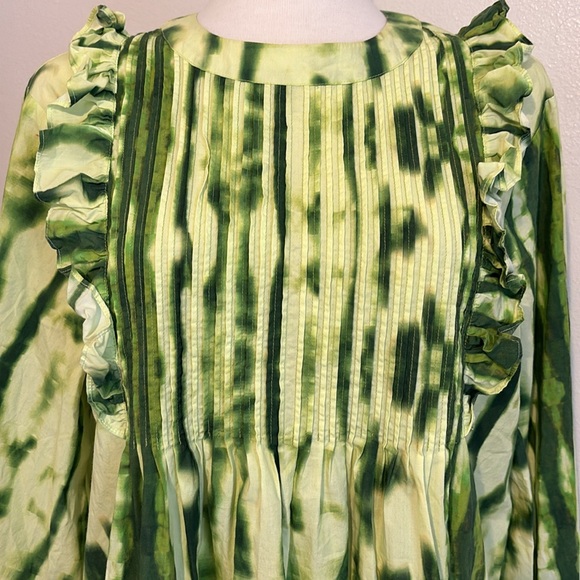 Samant Chauhan Emilia Ruffle Tie Dye Top Size L - Picture 4 of 13